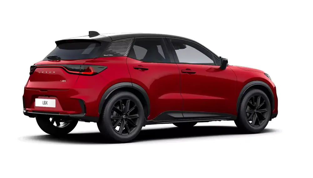 Nieuw Lexus Lbx B-SUV 1.5 TNGA HEV CVT Vibrant Edition L 2TB - Ruby / Black 2