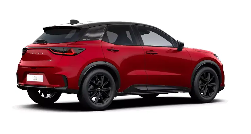 Nieuw Lexus Lbx B-SUV 1.5 TNGA HEV CVT Vibrant Edition L 2TB - Ruby / Black 2