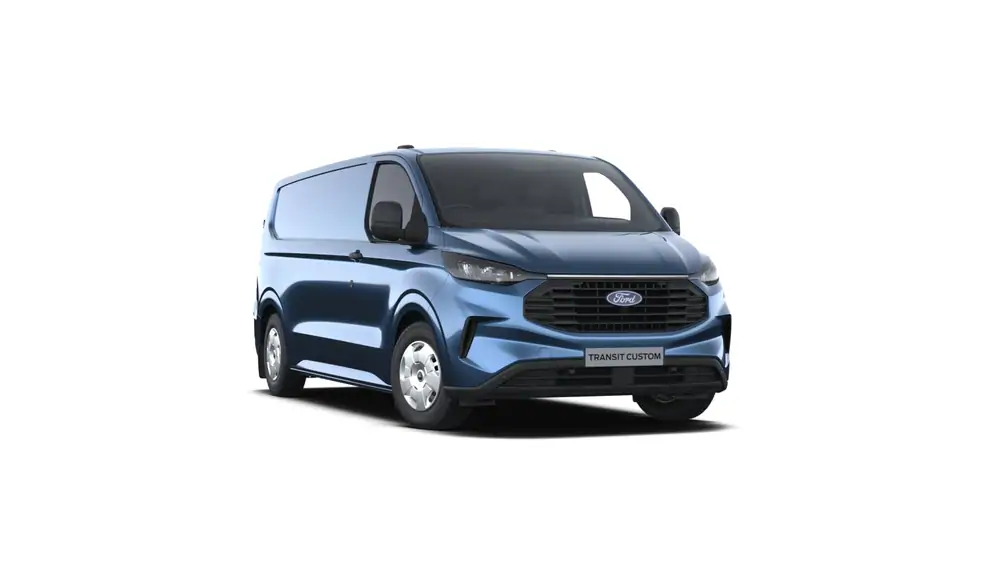 Nieuw Ford Transit custom v710 BESTELWAGEN 320S TREND 2.0TD136 T6.2 M6 FWD SWB 2.0 136pk N1 PN4FT - Metaalkleur: Blue Metallic (Chrome Blue) 1