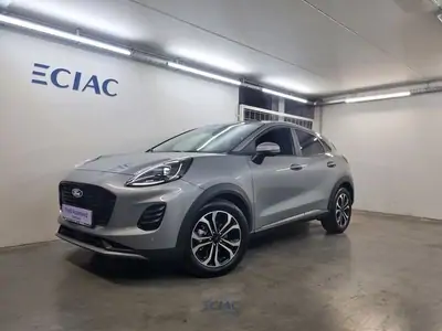 Occasie Ford Puma mca Titanium 1.0i EcoBoost mHEV 125pk / 92kW A7 PN4HS - "Solar Silver" Metaalkleur (Sound Edition)