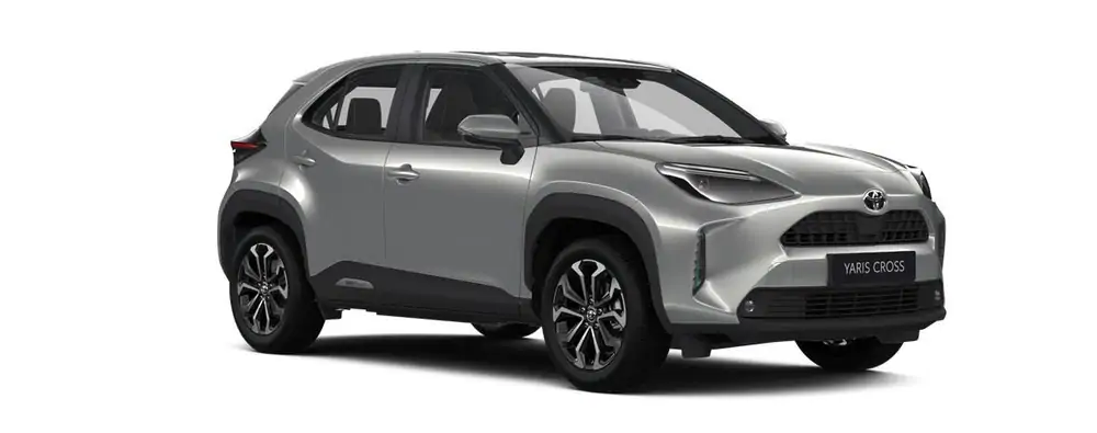Nieuw Toyota Yaris cross B-SUV 1.5 TNGA HEV 2WD CVT Dynamic Plus 2VU - Silver Metallic / Black 4