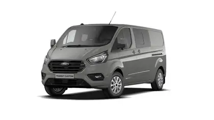 Nieuw Ford Transit custom 320L Multi use: bestelwagen met dubbele cabine L2 Limited A6 BYS - Metaalkleur: Grey Matter