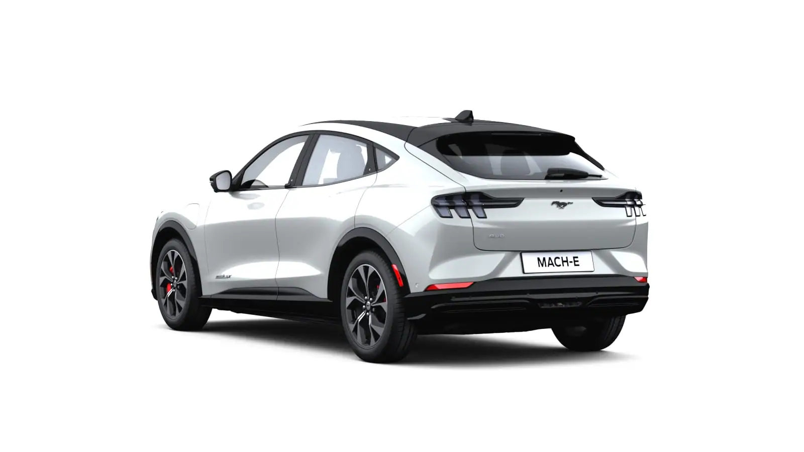 Nieuw Ford Mustang mach-e AWD 76kWh Standard Range 269pk/198kW - A1 7YH - "Space White" Metaalkleur 2