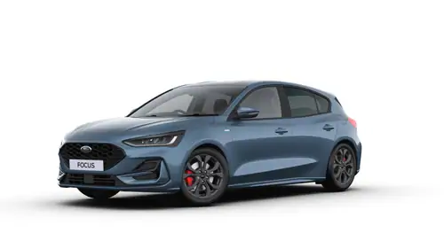 Demo Ford Focus mca ST-Line 1.0i EcoBoost 125pk / 92kW mHEV M6 - 5d PN4FT - "Chrome Blue" Metaalkleur