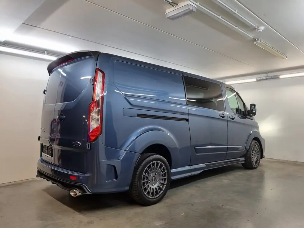 Nieuw Ford Transit custom 320L Multi use: bestelwagen met dubbele cabine L2 Limited A6 BYB - Metaalkleur: Chrome Blue 10