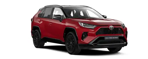 Nieuw Toyota Rav4 5 d. 2.5 Hybrid AWD e-CVT GR Sport LHD 2SC - EMOTIONAL RED Bi-tone