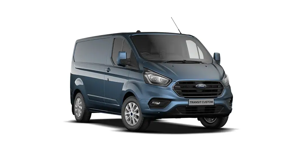 Nieuw Ford Transit custom 320S Gesloten bestelwagen L1 Limited A6 2.0 TD 170 pk N1 Eur BYB - Metaalkleur: Chrome Blue 4