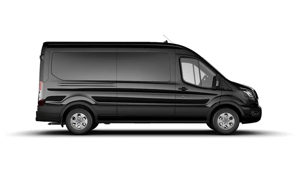 Nieuw Ford Transit 2t mca 350L Gesloten bestelwagen L3 Limited A8 2.0 TD 165 pk N1 Eur PN4GM - Agate Black Metallic 2
