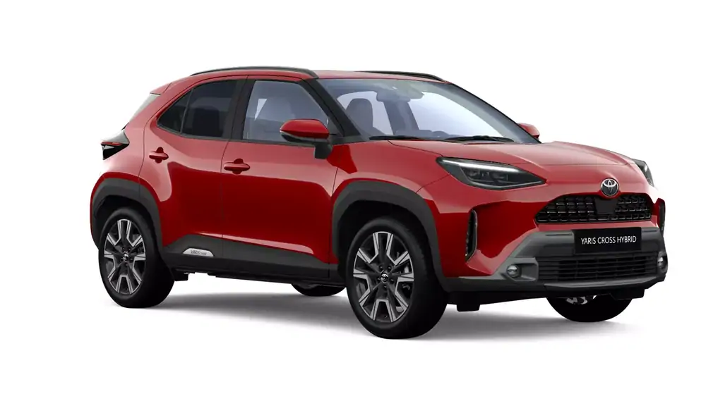 Nieuw Toyota Yaris cross B-SUV 1.5 TNGA HEV 2WD CVT Executive LHD 3U5 - Emotional Red 2