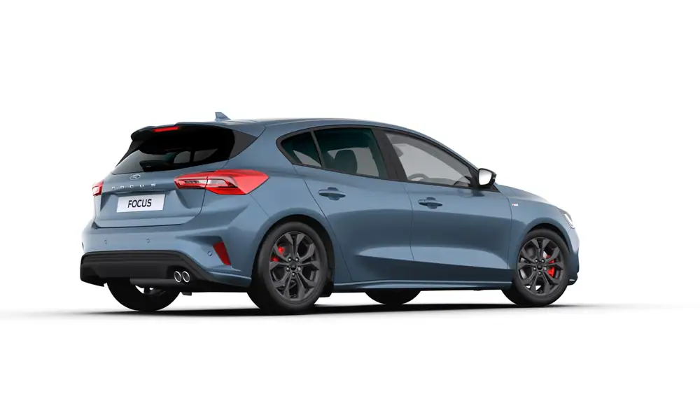 Demo Ford Focus mca ST-Line 1.0i EcoBoost 125pk / 92kW mHEV M6 - 5d PN4FT - "Chrome Blue" Metaalkleur 3