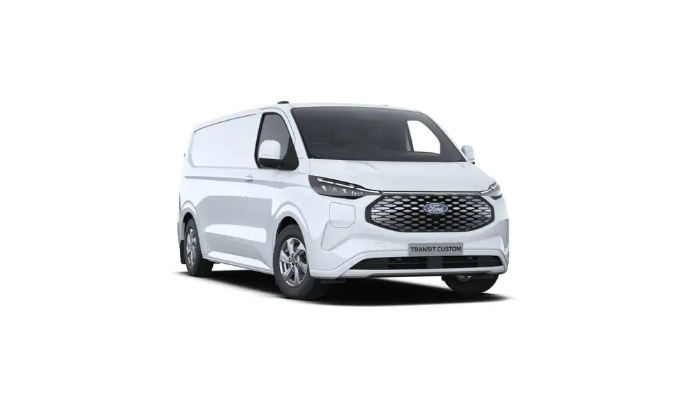 Nieuw Ford Transit custom v710 BESTELWAGEN 340L LIMITED 83kWh160 ZE CT RWD LWB Electric 64k PN3GZ - "Frozen White" Speciale niet-metaalkleur 1