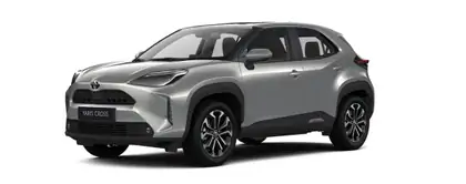 Nieuw Toyota Yaris cross B-SUV 1.5 TNGA HEV 2WD CVT Dynamic Plus 2VU - Silver Metallic / Black