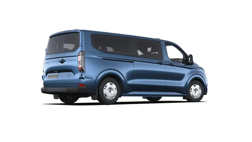 Nieuw Ford Transit custom v710 KOMBI M1 320L LIMITED 2.0TD150 S6.2 M6 FWD LWB 2.0 150pk PN4FT - CHROME BLUE 2