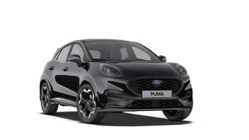 Demo Ford Puma mca ST-Line X 1.0i EcoBoost mHEV 155pk / 114kW A7 PN4GM - "Agate Black" Metaalkleur