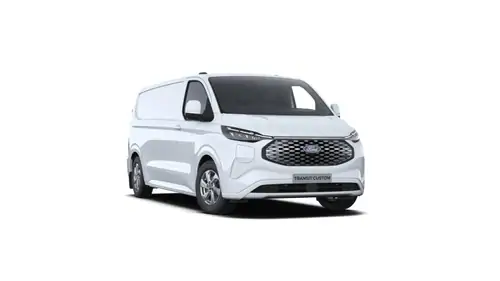 Nieuw Ford Transit custom v710 BESTELWAGEN 340L LIMITED 83kWh160 ZE CT RWD LWB Electric 64k PN3GZ - "Frozen White" Speciale niet-metaalkleur