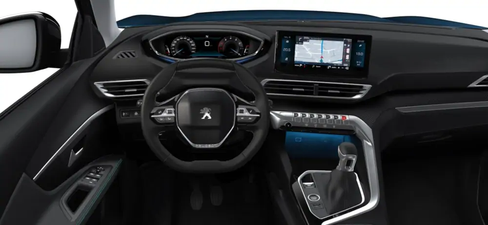 Nouveau Peugeot 3008 SUV Allure 1.2 PureTech 130ch ? 6.4 S&S Manuelle 6 vitesses Bleu Célèbes (M0SY) 10